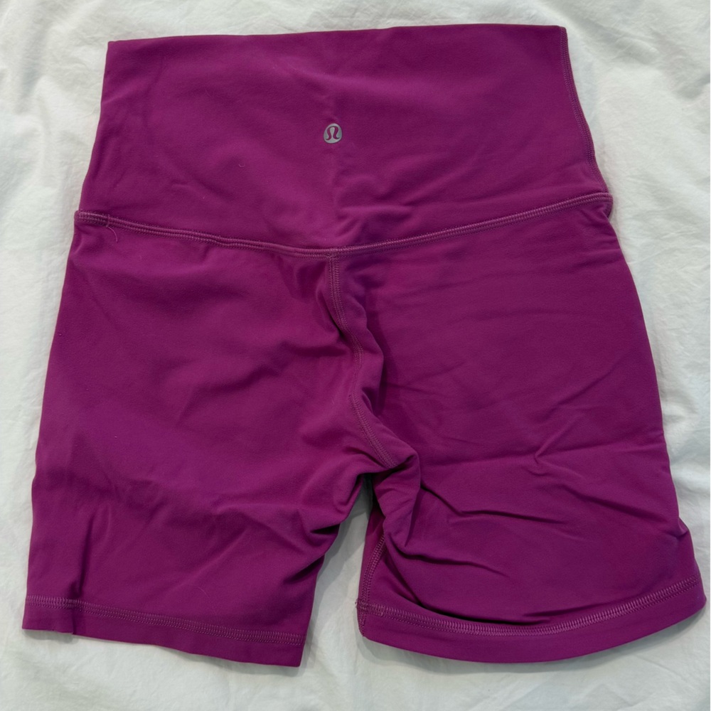 lululemon athletica High-Rise Magenta Bike Shorts